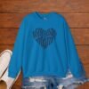 609481518083868623_2048_custom.jpeg Volleyball Mom Heart Crewneck Sweatshirt | Cozy Game Day Sweatshirt