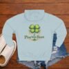 Volleyball Shamrock Fleece Hoodie — "Play with Heart" 3-Panel