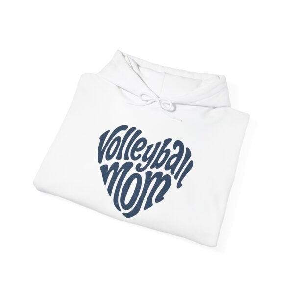 Volleyball Mom Hoodie Heart Design