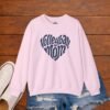 7407879281736658116_2048_custom.jpeg Volleyball Mom Heart Crewneck Sweatshirt | Cozy Game Day Sweatshirt