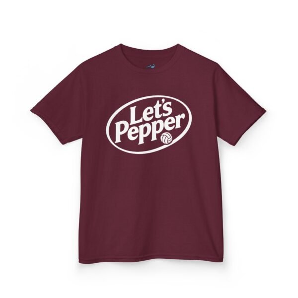 Kids T-Shirt — "Let's Pepper" Retro Logo Tee for Children