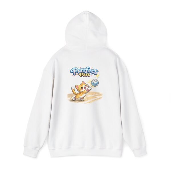 Purrfect Pass Cat Volleyball Hoodie | Cute Cat Volleyball Hoodie for Fans