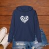 844781540840572720_2048_custom.jpeg Volleyball Heart Adidas Hoodie | Premium adidas A432 Volleyball Mom Hoodie