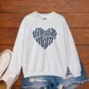 8577104608630272657_2048_custom.jpeg Volleyball Mom Heart Crewneck Sweatshirt | Cozy Game Day Sweatshirt