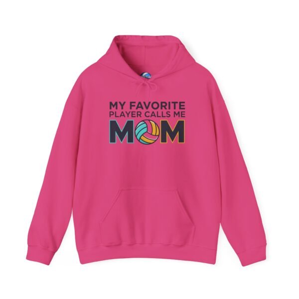 8581008263376831012_2048.jpeg My Favorite Player Calls Me Mom Volleyball Hoodie | Cozy Game Day Hoodie for Moms