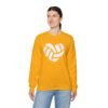 9047380834349584995_2048.jpeg Volleyball Heart Crewneck Sweatshirt | Minimal Volleyball Mom Game Day Sweatshirt