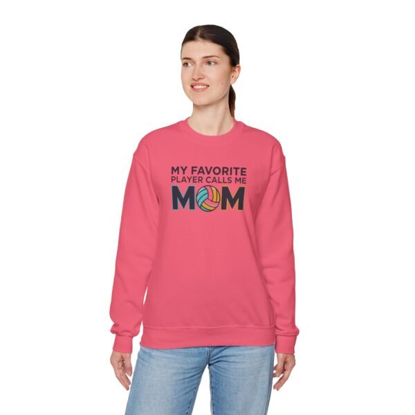 My Favorite Player Calls Me Mom Volleyball Sweatshirt | Cozy Game Day Crewneck