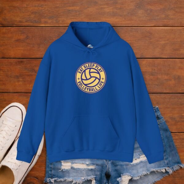 Eat Sleep Play Volleyball Life Hoodie | Cozy Volleyball Mom Game Day Hoodie
