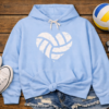 Volleyball Heart Hoodie | Minimal Volleyball Mom Cozy Game Day Hoodie