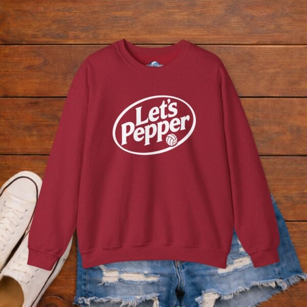 Lets Pepper Volleyball Crewneck Sweatshirt | Retro Volleyball Warm Up Sweatshirt Lets Pepper Volleyball Crewneck Sweatshirt | Retro Volleyball Warm Up Sweatshirt