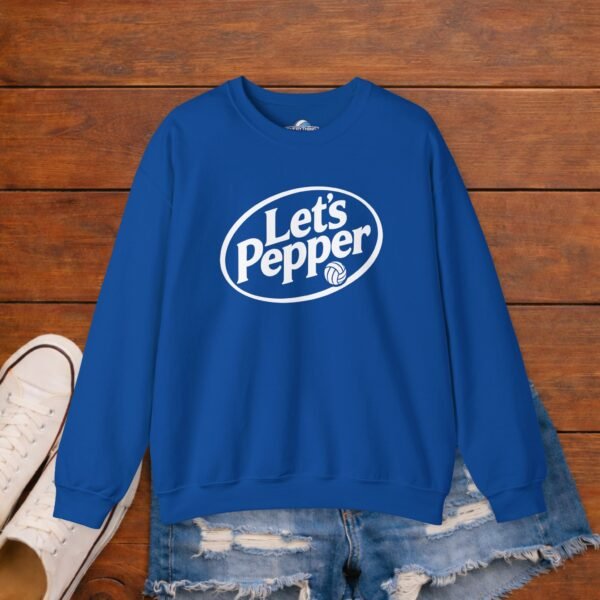 Lets Pepper Volleyball Crewneck Sweatshirt | Retro Volleyball Warm Up Sweatshirt Lets Pepper Volleyball Crewneck Sweatshirt | Retro Volleyball Warm Up Sweatshirt