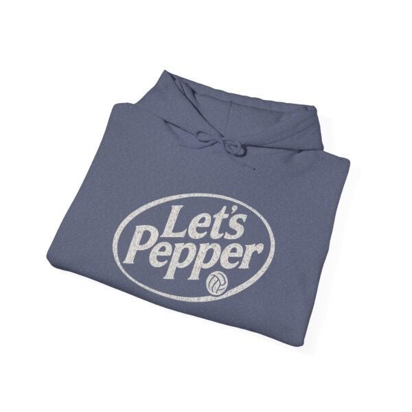 Lets Pepper Volleyball Hoodie | Retro Volleyball Warm Up Hoodie for Indoor Season