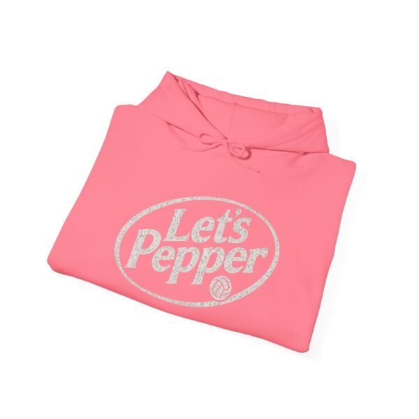 Lets Pepper Volleyball Hoodie | Retro Volleyball Warm Up Hoodie for Indoor Season