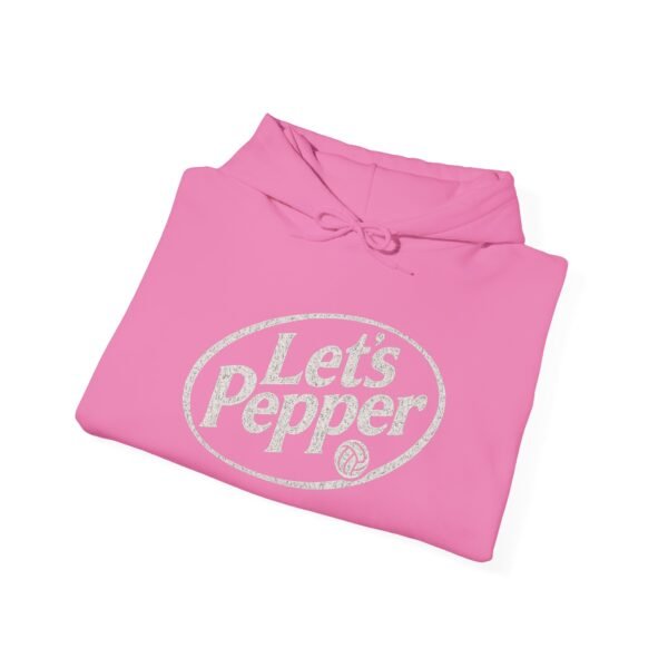 Lets Pepper Volleyball Hoodie | Retro Volleyball Warm Up Hoodie for Indoor Season