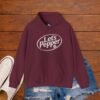 Lets Pepper Volleyball Hoodie | Retro Volleyball Warm Up Hoodie for Indoor Season