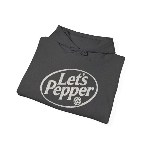 Lets Pepper Volleyball Hoodie | Retro Volleyball Warm Up Hoodie for Indoor Season