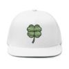 Lucky Volleyball Hat Embroidered Four Leaf Clover Cap White Snapback St Patricks Day Gift Volleyball Player Irish Sportswear Lucky Volleyball Hat Embroidered Four Leaf Clover Cap White Snapback St Patricks Day Gift Volleyball Player Irish Sportswear