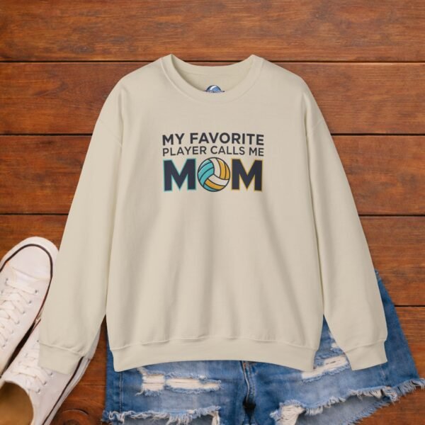 My Favorite Player Calls Me Mom Volleyball Sweatshirt | Cozy Game Day Crewneck My Favorite Player Calls Me Mom Volleyball Sweatshirt | Cozy Game Day Crewneck