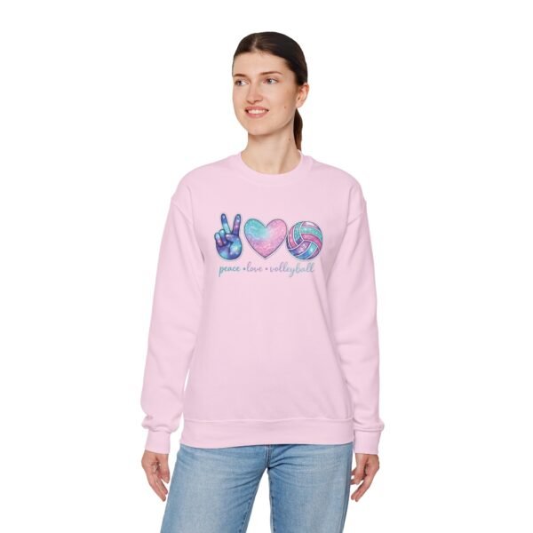 Peace Love Volleyball Crewneck Sweatshirt
