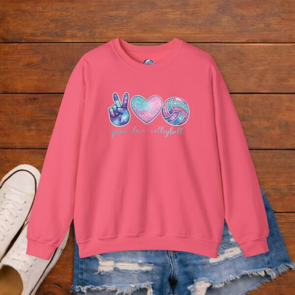 Peace Love Volleyball Crewneck Sweatshirt