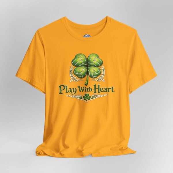 Play With Heart Irish Volleyball Shirt | Shamrock Volleyball Fan Gift