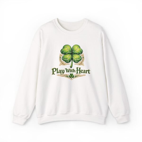 Play with Heart Crewneck Sweatshirt White