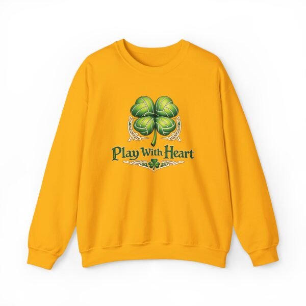 Play with Heart Crewneck Sweatshirt Gold