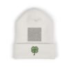 Volleyball Clover Beanie Embroidered 4 Leaf Lucky Hat St Patricks Gift for Player Fan Coach Multiple Color Knit Skull Cap Volleyball Clover Beanie Embroidered 4 Leaf Lucky Hat St Patricks Gift for Player Fan Coach Multiple Color Knit Skull Cap