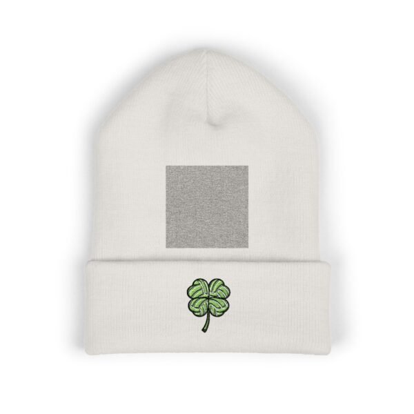 Volleyball Clover Beanie Embroidered 4 Leaf Lucky Hat St Patricks Gift for Player Fan Coach Multiple Color Knit Skull Cap Volleyball Clover Beanie Embroidered 4 Leaf Lucky Hat St Patricks Gift for Player Fan Coach Multiple Color Knit Skull Cap