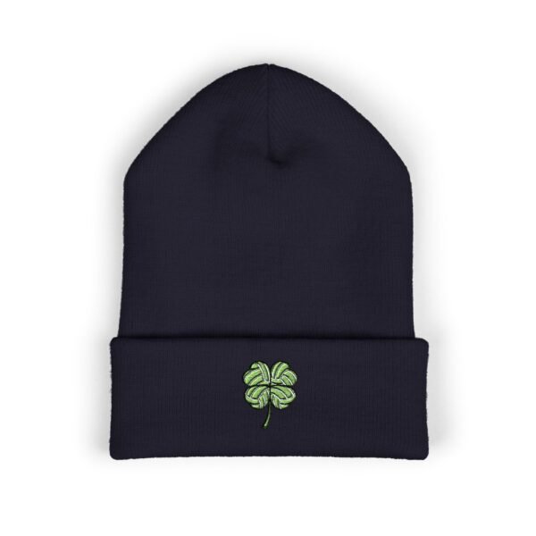 Volleyball Clover Beanie Embroidered 4 Leaf Lucky Hat St Patricks Gift for Player Fan Coach Multiple Color Knit Skull Cap Volleyball Clover Beanie Embroidered 4 Leaf Lucky Hat St Patricks Gift for Player Fan Coach Multiple Color Knit Skull Cap