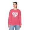 Volleyball Heart Crewneck Sweatshirt | Minimal Volleyball Mom Game Day Sweatshirt