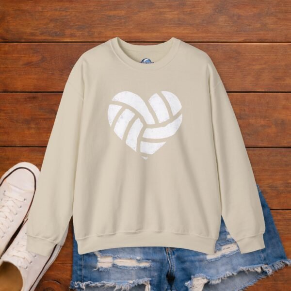 Volleyball Heart Crewneck Sweatshirt | Minimal Volleyball Mom Game Day Sweatshirt Volleyball Heart Crewneck Sweatshirt | Minimal Volleyball Mom Game Day Sweatshirt