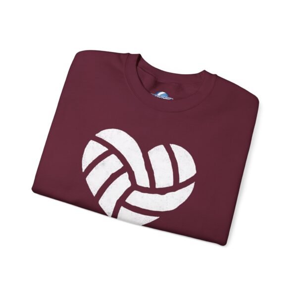 Volleyball Heart Crewneck Sweatshirt | Minimal Volleyball Mom Game Day Sweatshirt