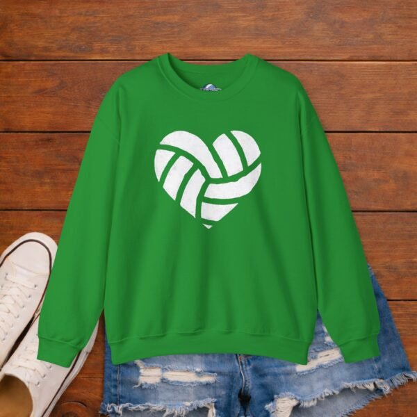 Volleyball Heart Crewneck Sweatshirt | Minimal Volleyball Mom Game Day Sweatshirt