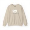 Volleyball Heart Crewneck Sweatshirt — 'volleyball' Script Comfort Pullover