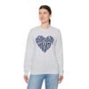 Volleyball Mom Heart Crewneck Sweatshirt | Cozy Game Day Sweatshirt