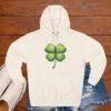 Volleyball Shamrock Fleece Hoodie — "Play with Heart" 3-Panel