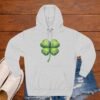 Volleyball Shamrock Fleece Hoodie — "Play with Heart" 3-Panel