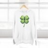 Volleyball Shamrock Fleece Hoodie — "Play with Heart" 3-Panel