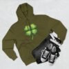 Volleyball Shamrock Fleece Hoodie — "Play with Heart" 3-Panel