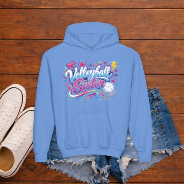 Youth Sister Hoodie – "Youngest Sister" Cute Pastel Graphic Pullover