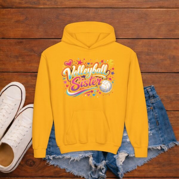Youth Sister Hoodie – "Youngest Sister" Cute Pastel Graphic Pullover