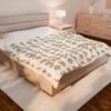 Velveteen Plush Blanket — Cute Puppy Pattern Cozy Throw for Kids & Pets Velveteen Plush Blanket — Cute Puppy Pattern Cozy Throw for Kids & Pets